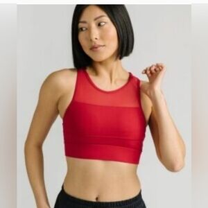 ZYIA Active Red All Star Sports Bra 'One More Rep' Size L
